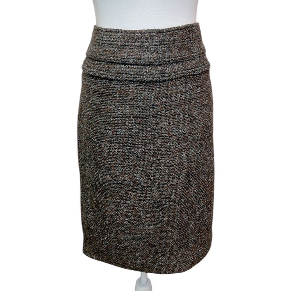 Adrienne Vittadini Brown Tweed Skirt